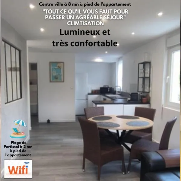 Appartement Emplacement Numéro1 Sanary - Plage et port à pied，位于滨海萨纳里的酒店