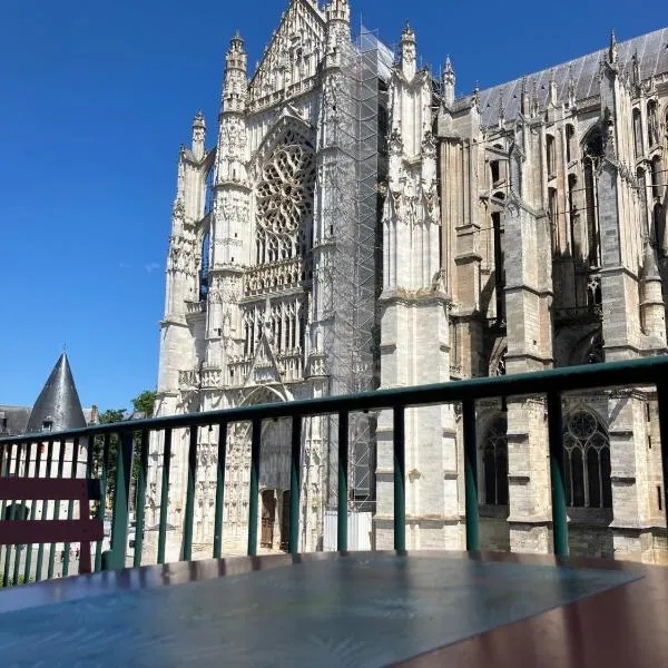 Lovely appartement Vue cathédrale, Hyper centre, proche Aéroport et Gare SNCF，位于博韦的酒店