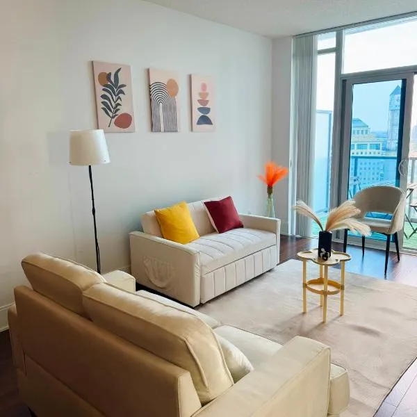 Modern One Bedroom Near Square One With Free Parking，位于米西索加的酒店