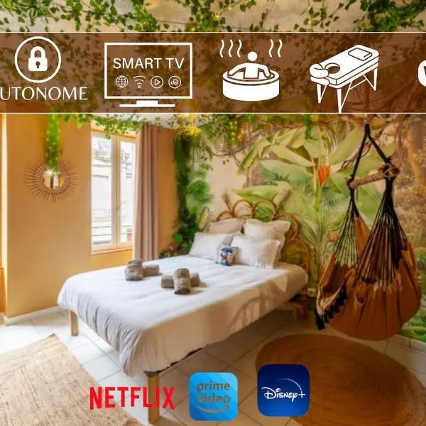 L’Aventurier Évasion : Spa avec Jacuzzi et Massage，位于维耶尔宗的酒店