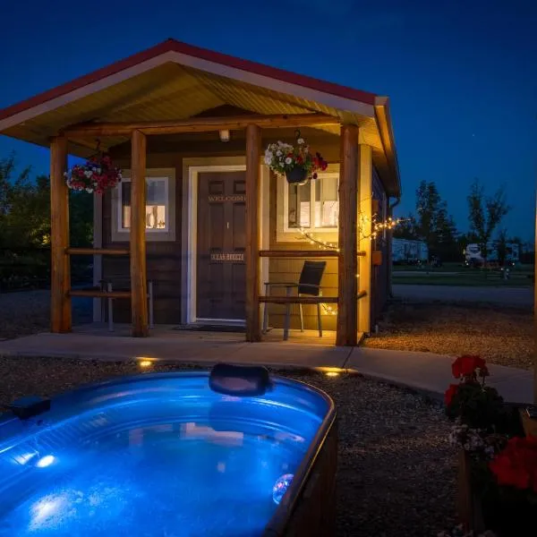 Prairie Junction Rustic Cabins Stettler，位于Stettler的酒店