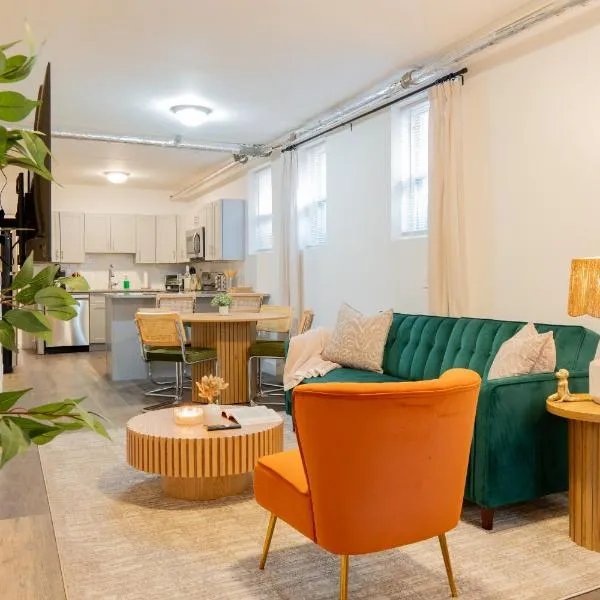 Moderno 1BR - Parking - 15 min NYC，位于泽西市的酒店