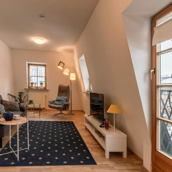 Lovely Apartment Quiet, bright, generous for two, private parking，位于纽伦堡的酒店