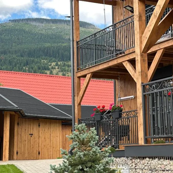 Luxusný Apartman s velkou terasou，位于塔加特的酒店