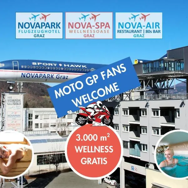 NOVAPARK Flugzeughotel Graz，位于格拉茨的酒店