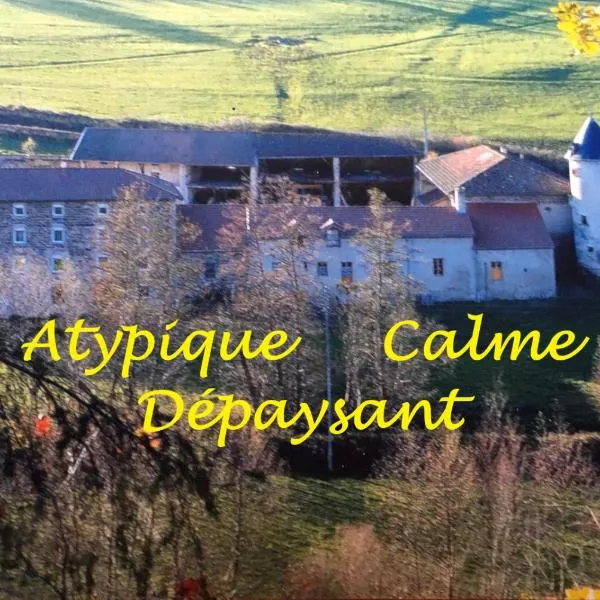 Dormez dans la chambre du meunier !，位于Germolles-sur-Grosne的酒店