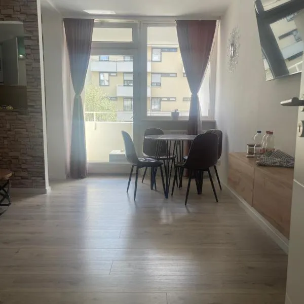 Apartment AS mit Balkon，位于奥格斯堡的酒店
