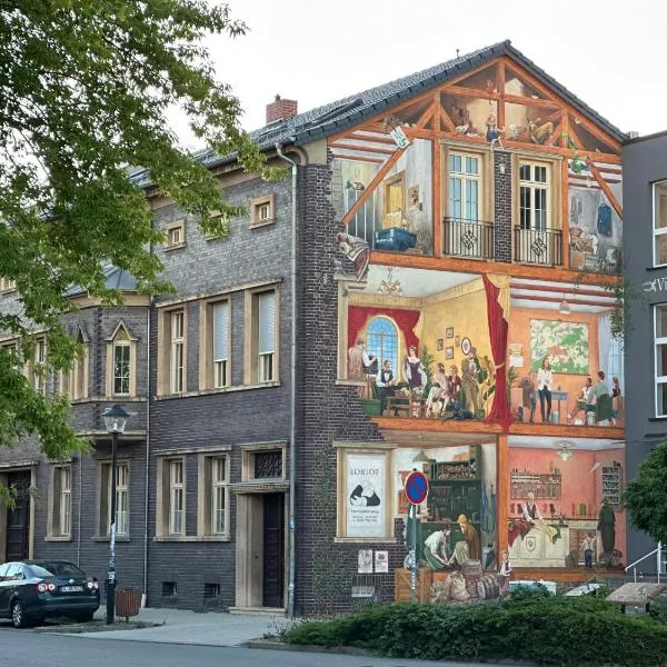 VillaKrocker - ElbeRadweg trifft WandKunstwerk，位于伯格北马格德堡的酒店