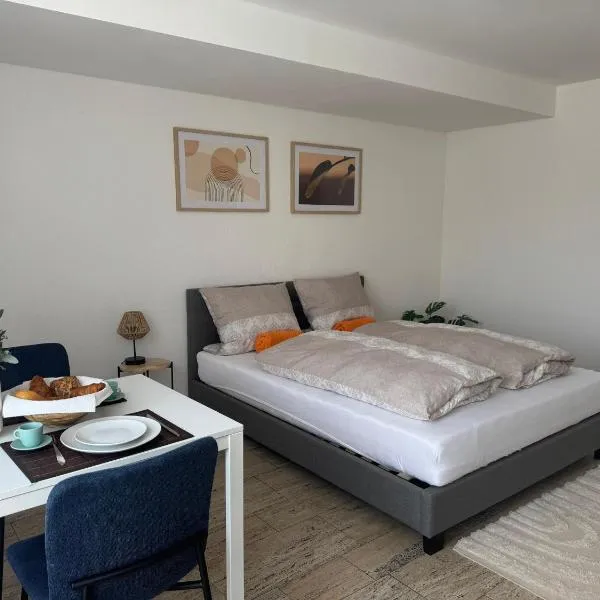 Boho Style one room apartment，位于Laudenbach的酒店