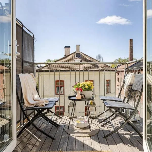 Central Family Apt, balcony and roof terrace，位于奥斯陆的酒店