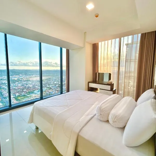 53rd Floor, 2 BR, Netflix, Apt with view by SKY，位于巴淡岛中心的酒店
