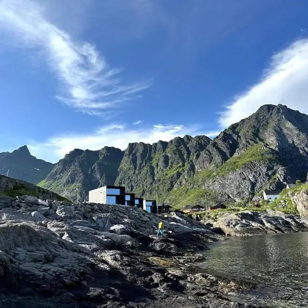 High end sea cabins at Å in Lofoten，位于莫斯克内斯的酒店