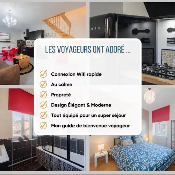 Maison de ville très moderne proche Amnéville, Batilly, Briey, Metz，位于Joeuf的酒店