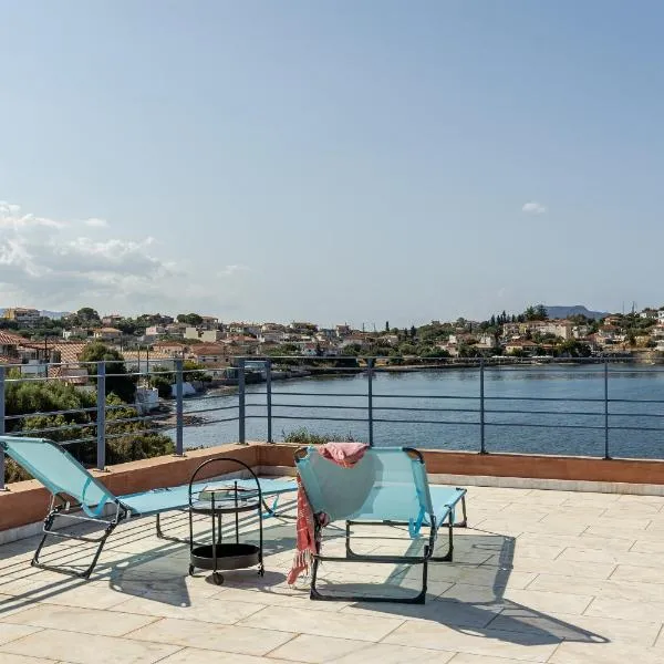 Elaia's Modern Villa - Panoramic Sea View，位于埃利亚·拉克尼亚斯的酒店