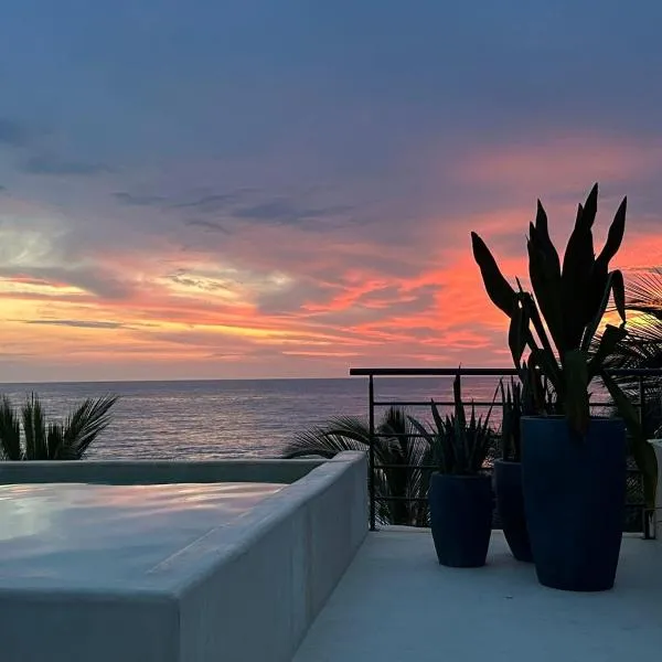 ÚNICO LA PUNTA HOTEL BOUTIQUE Beach club，位于Brisas de Zicatela的酒店