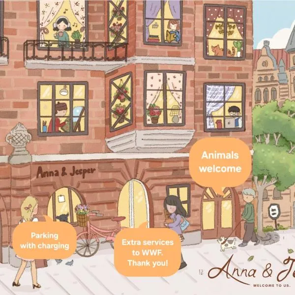 OW, by A&J - Familj & Bilen & Hunden - Liseberg & Avenyn!，位于哥德堡的酒店