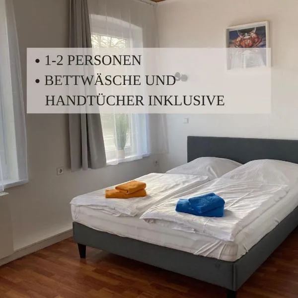 Haus Krabbe Zimmer ohne Küche, zentral gelegen zwischen Cuxhaven und Bremerhaven, Unterstellmöglichkeit für Fahrräder und E-Bikes, hauseigener Parkplatz, Hunde kostenfrei willkommen，位于弗雷门的酒店