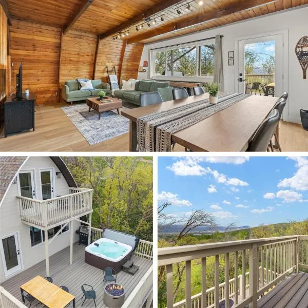 Cozy Mtn Cabin - Epic Views - Hot Tub - Fire Pit,位于米德韦的酒店