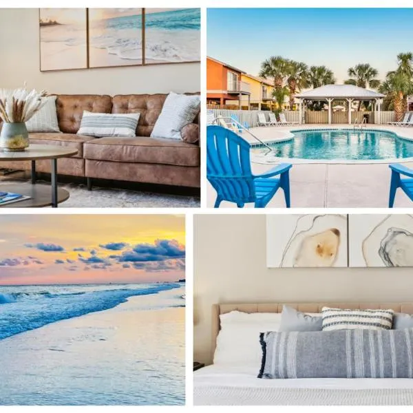 !! SNOWBIRD MONTHLY RATE 3300 !! 5min walk 2 Miramar Beach, Mins to Shopping, Steps to Pool, Patio and Yard, Dog Friendly, 1GB Wifi，位于德斯坦的酒店