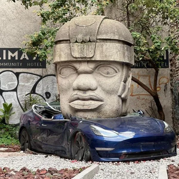 Colima 71 - Casa de Arte Hotel，位于墨西哥城的酒店