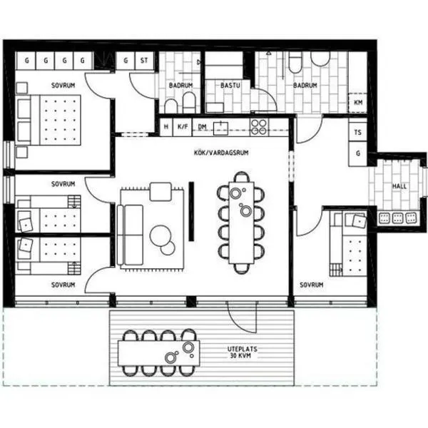 Mycket fin lägenhet för 7 personer i Idre Himmelfjäll，位于伊德菲尔的酒店