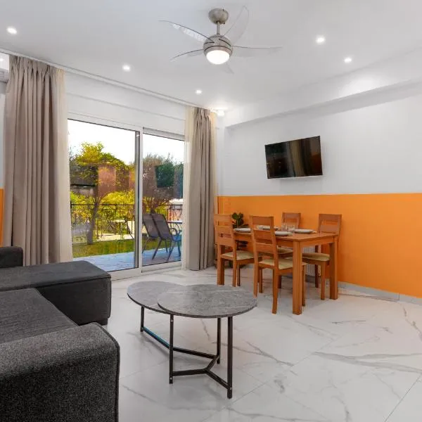 Saffron Apartment - Hellenic Apartments Avlona，位于Oinófita的酒店