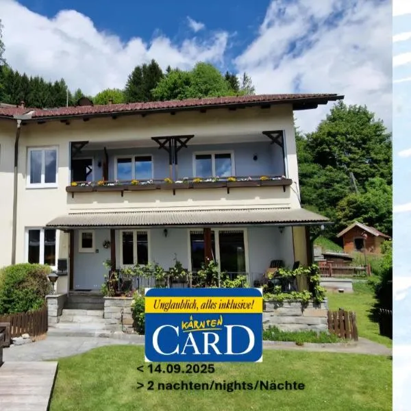 Pension Sonnenheim, Sommer inkl KärntenCard vanaf 2 nachten tm 13sep25，位于格明德的酒店