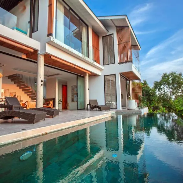 Villa Nour - 3 BR sea view pool villa in Srithanu，位于西塔努的酒店