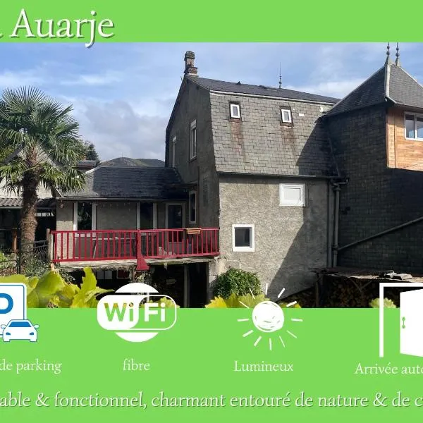 La Auarje: Appartement avec jardin & terrasse，位于Cierp的酒店