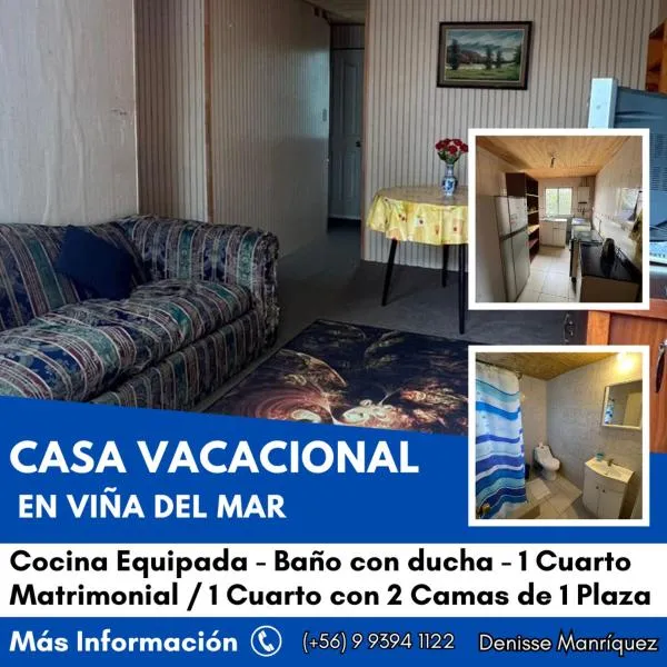¡Casa equipada para vacacionar!，位于维纳德马的酒店