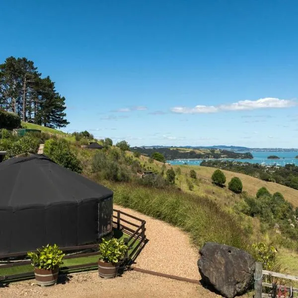 Awaawa Yurts - Tāne，位于Waiheke Island的酒店