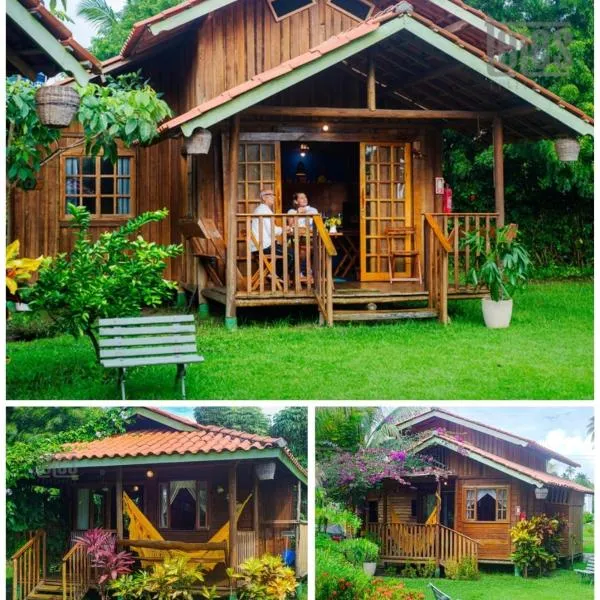 Bangalôs no paraíso, em meio à natureza, a 5 min da praia，位于Garapuá的酒店