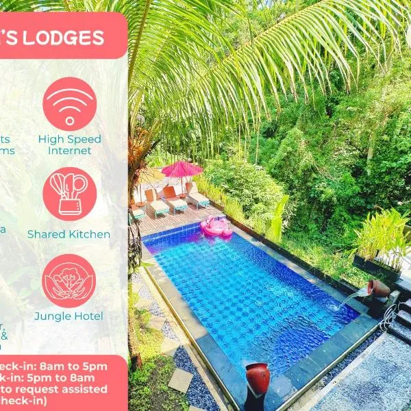 Lai's Lodges - Jungle Hotel with River and Jungle View，位于乌布的酒店