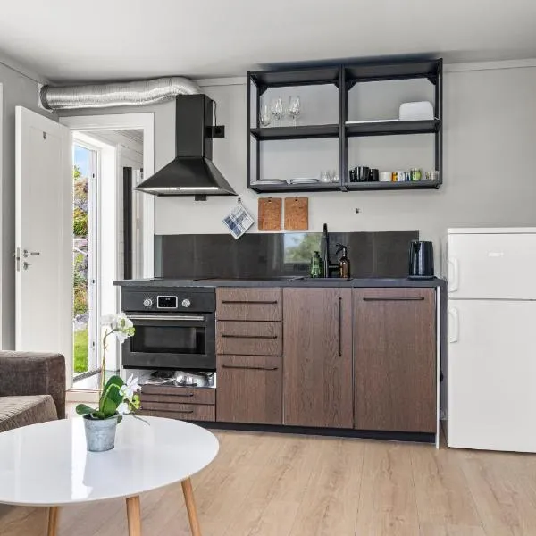 Sandefjord 1 bedroom kitchen and bathroom - Non smoking，位于桑讷菲尤尔的酒店