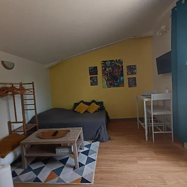 Studio indépendant au calme avec parking privatif，位于Caucalières的酒店