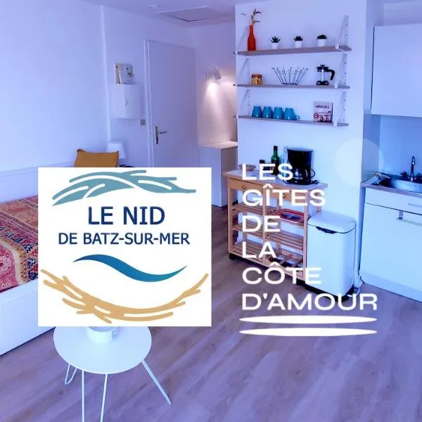 LE NID DE BATZ SUR MER-Studio-Les Gîtes de la Côte d'Amour，位于滨海巴茨的酒店