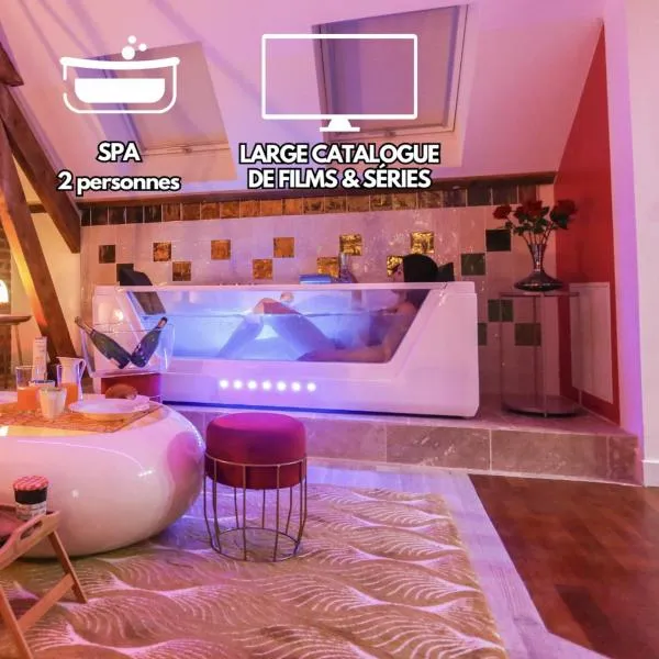 Suite Romantique 45m2-Amiens Centre-SPA & Parking，位于亚眠的酒店