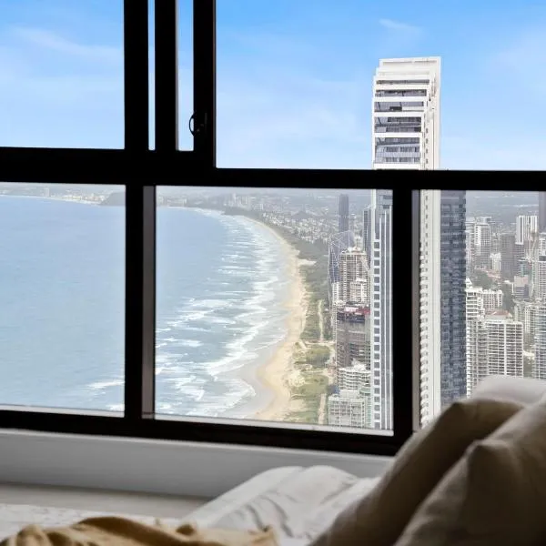 Sky-High Sanctuary Ocean Views - Pet Friendly，位于黄金海岸的酒店