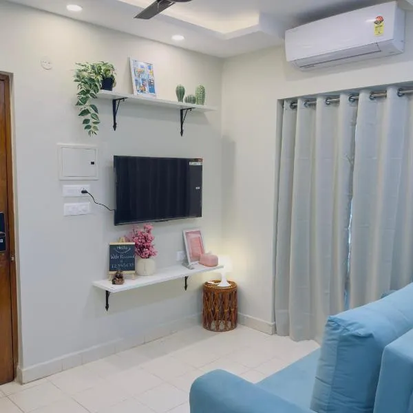 The Candolim House - Premium 1BHK Suite with Pool near Candolim-Calangute Beach，位于坎多林的酒店