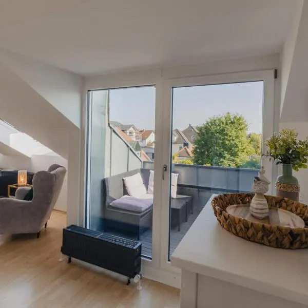 Modernes Balkon Apart"One" - Toplage mit Parkplatz，位于Großwallstadt的酒店