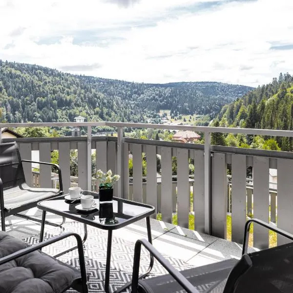 Ferienwohnung Panoramablick - super für deine Familie und die besten Aussicht in ganz Todtmoos，位于托特莫斯的酒店