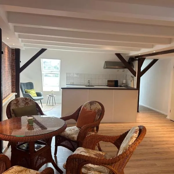 Ferienwohnung Klosterblick Insel Malchow mit eigenen Bootsanleger,位于马尔肖的酒店