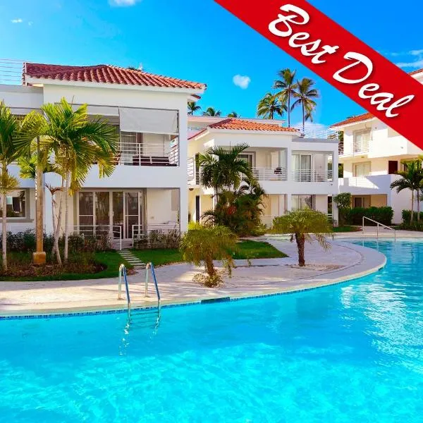 CARIBBEAN VILLAS and SUITES - LOS CORALES beach - free wifi, free breakfast，位于蓬塔卡纳的酒店