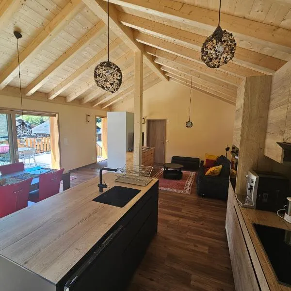 Appartement Cosy & Calme au Cœur de la Gruyère，位于Jaun的酒店