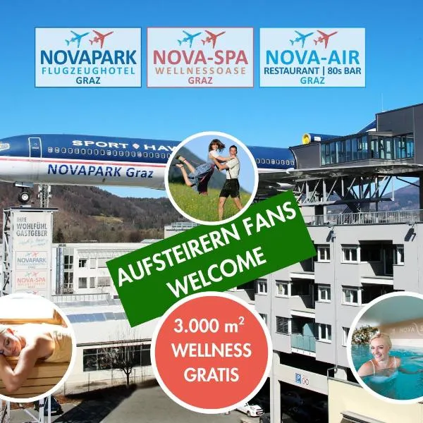NOVAPARK Flugzeughotel Graz，位于格拉茨的酒店