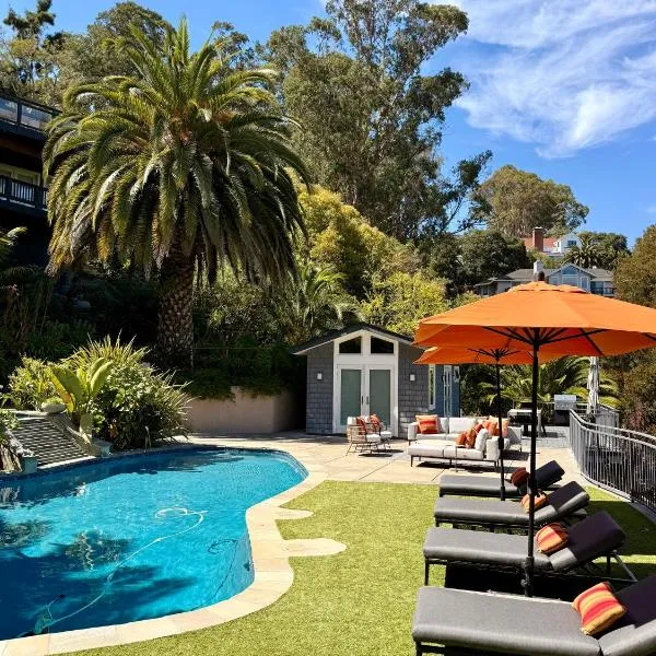 Great Cozy Pool House with Kitchenette，位于圣拉斐尔的酒店