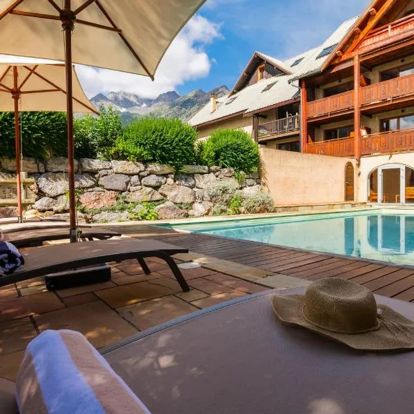 Alliey & Spa Piscine Appart-hôtel Serre chevalier，位于蒙乃第耶-勒潘的酒店