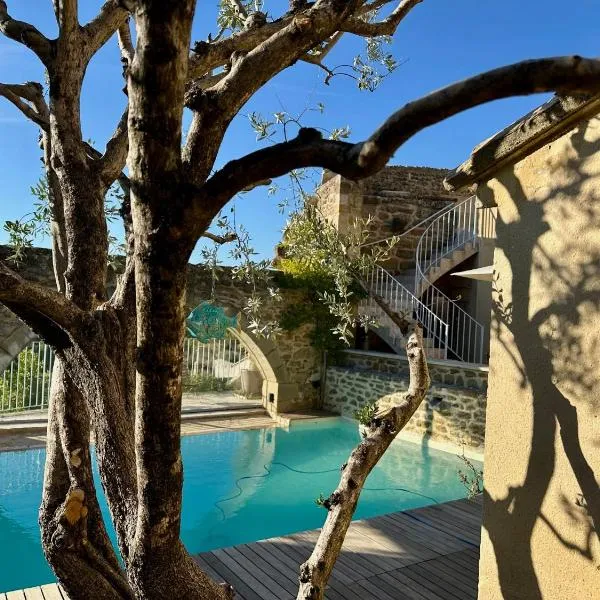 Le Clos du Vialle, piscine, petit-déjeuner inclus, parking，位于Grillon的酒店