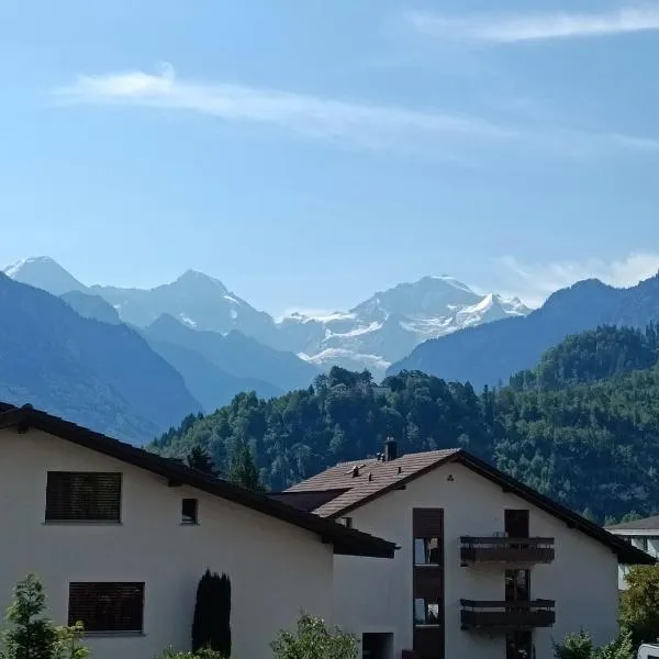Swiss Alpine view apartment，位于因特拉肯的酒店