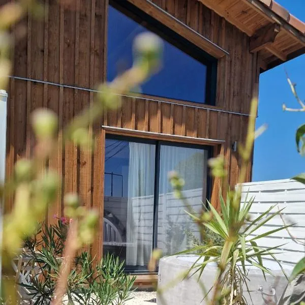 Pinéa Lodge - Chalet Authentique en Pin des Landes，位于Saint-Yaguen的酒店